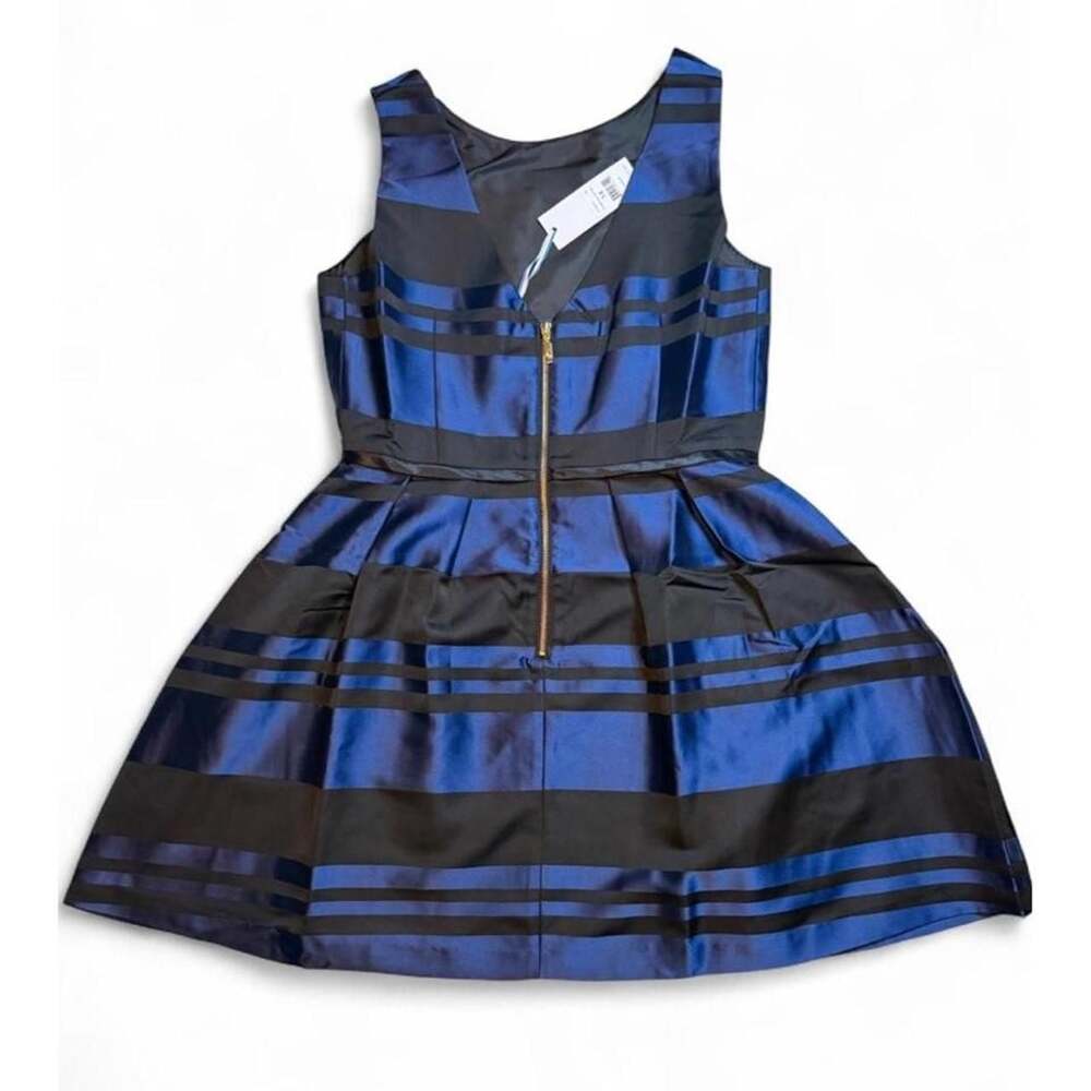 Southern Tide Striped Dress Yacht Blue Black Size 14 New